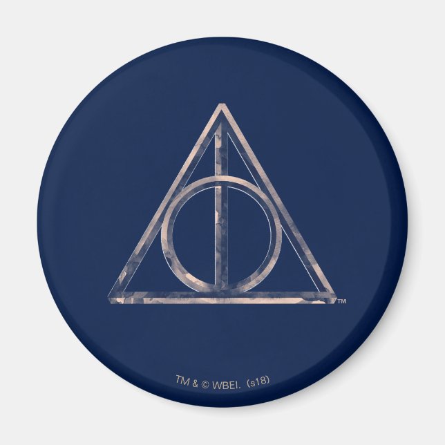 Harry Potter | Deathly Hallows Watercolor Magnet (Front)