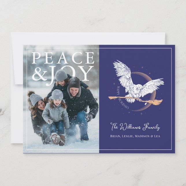 Harry Potter | Deck the Great Hall Photo Holiday C Card (Front)