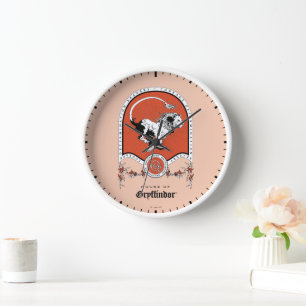HARRY POTTER™   Delicate Sketch GRYFFINDOR™ Crest Clock