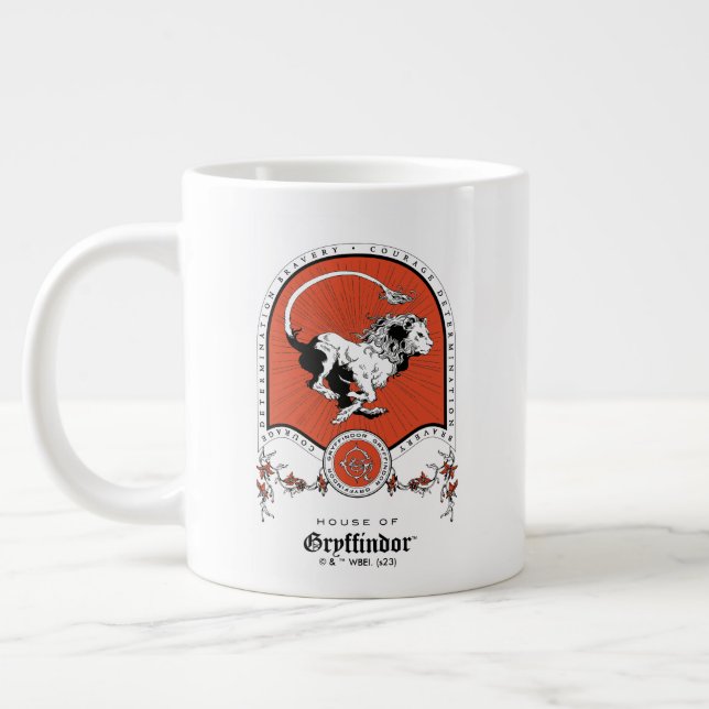HARRY POTTER™ | Delicate Sketch GRYFFINDOR™ Crest Large Coffee Mug (Left)