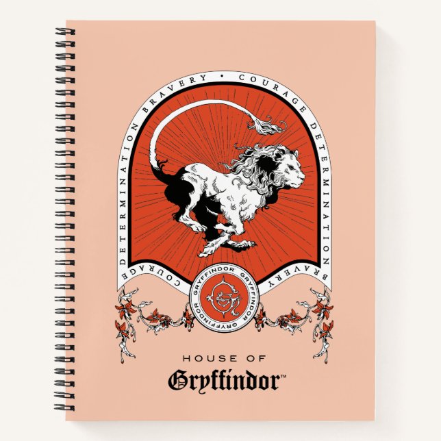 HARRY POTTER™ | Delicate Sketch GRYFFINDOR™ Crest Notebook (Front)