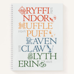 HARRY POTTER™   Delicate Sketch HOGWARTS™ Houses Notebook