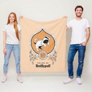 HARRY POTTER™ Delicate Sketch HUFFLEPUFF™ Crest Fleece Blanket