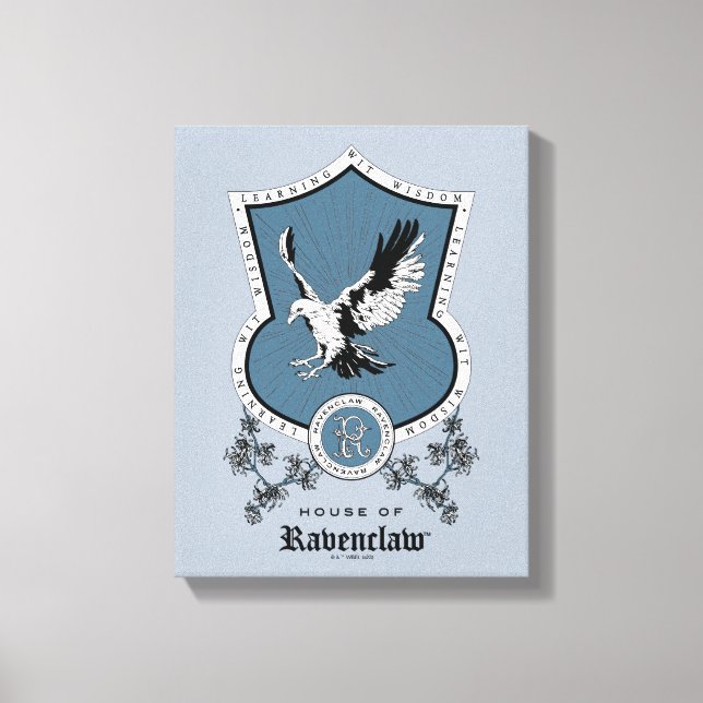 HARRY POTTER™ | Delicate Sketch RAVENCLAW™ Crest Canvas Print (Front)