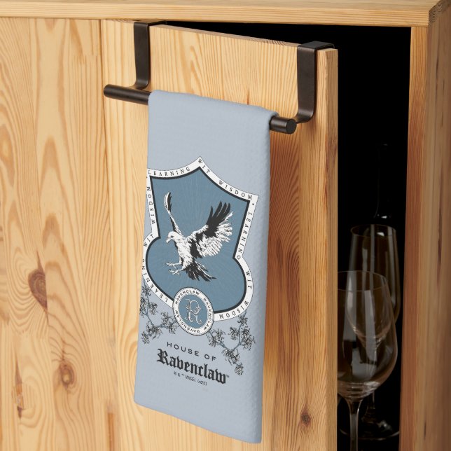 HARRY POTTER™ | Delicate Sketch RAVENCLAW™ Crest Kitchen Towel (Thirds Fold)