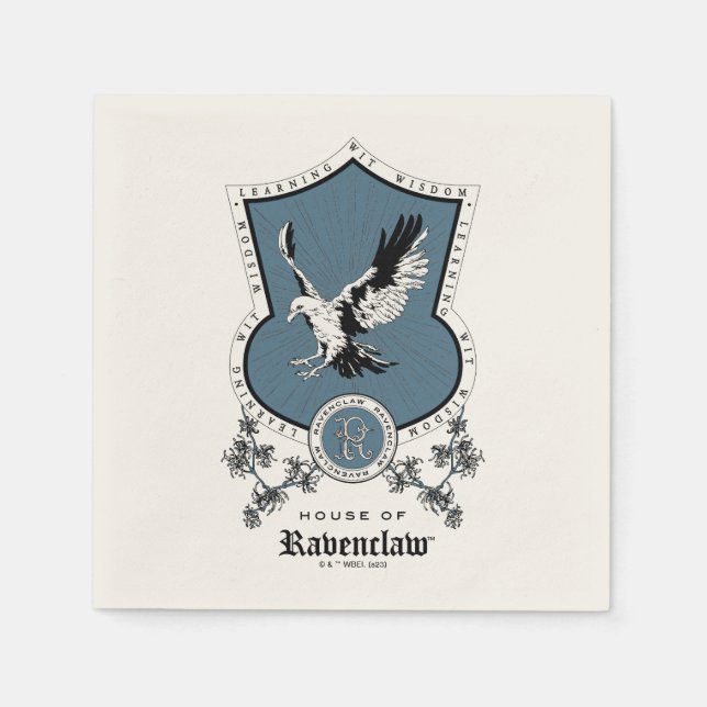 HARRY POTTER™ | Delicate Sketch RAVENCLAW™ Crest Napkin (Front)