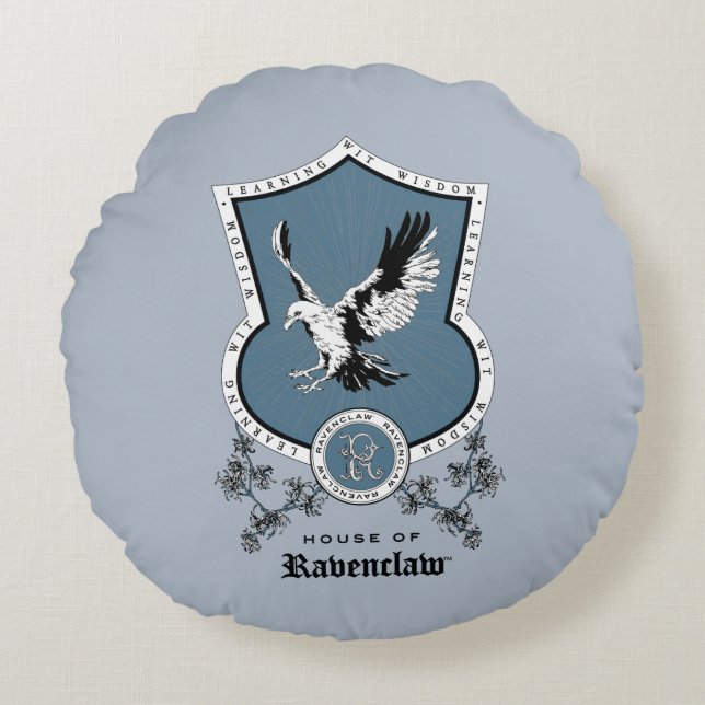 HARRY POTTER™ | Delicate Sketch RAVENCLAW™ Crest Round Pillow (Front)
