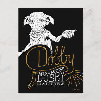 Harry Potter | Dobby Has No Master Postcard