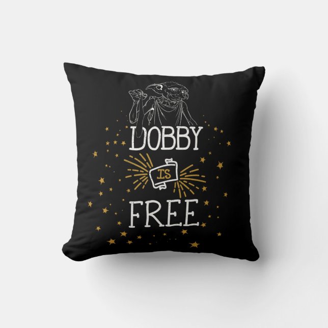 Harry Potter | Dobby Is Free Throw Pillow (Front)