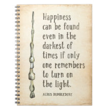 Harry Potter Dumbledore quotes spiral notebook