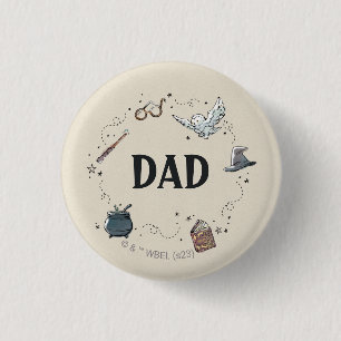 Harry Potter First Birthday Dad 1 Inch Round Button