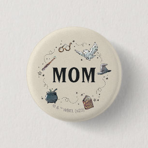 Harry Potter First Birthday Mom 1 Inch Round Button