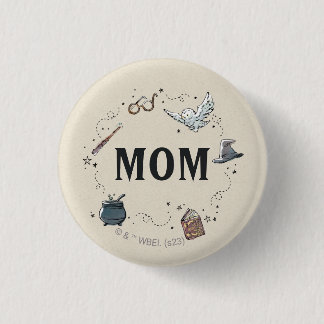 Harry Potter First Birthday Mom 1 Inch Round Button