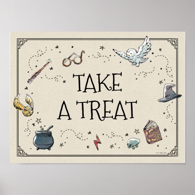 Harry Potter First Birthday Take A Treat Poster (Front)