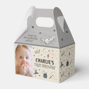 Harry Potter First Birthday Thank You Favor Box