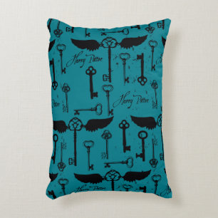 HARRY POTTER™ Flying Keys Pattern Decorative Pillow