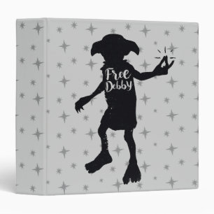 Harry Potter   "Free Dobby" Silhouette Typography Binder