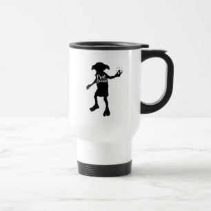 Harry Potter   "Free Dobby" Silhouette Typography Travel Mug
