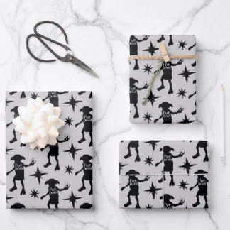 Harry Potter | "Free Dobby" Silhouette Typography Wrapping Paper Sheet