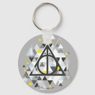Harry Potter | Geometric Deathly Hallows Symbol Keychain