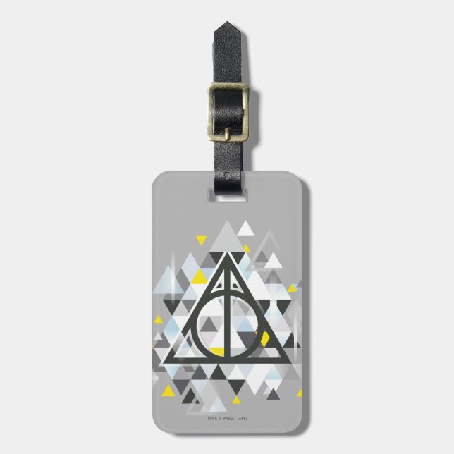 Harry Potter | Geometric Deathly Hallows Symbol Luggage Tag (Front Vertical)