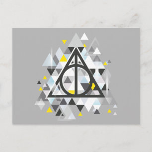 Harry Potter Geometric Deathly Hallows Symbol Postcard