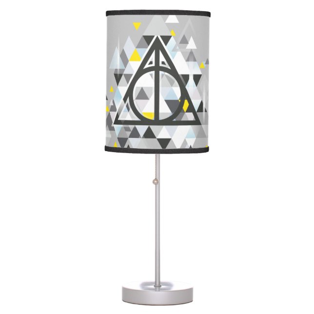 Harry Potter | Geometric Deathly Hallows Symbol Table Lamp (Front)