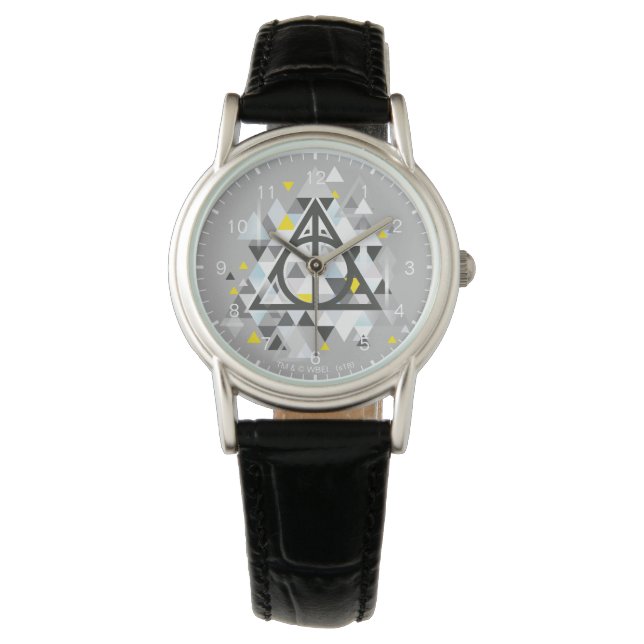 Harry Potter | Geometric Deathly Hallows Symbol Watch (Front)