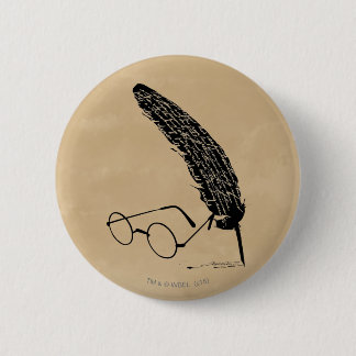 Harry Potter | Glasses And Quill 2 Inch Round Button