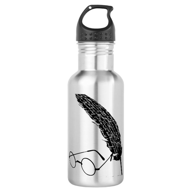 Harry Potter | Glasses And Quill 710 Ml Water Bottle (Front)