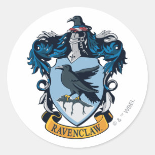 Harry Potter    Gothic Ravenclaw Crest Classic Round Sticker