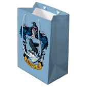 Harry Potter  | Gothic Ravenclaw Crest Medium Gift Bag (Back Angled)