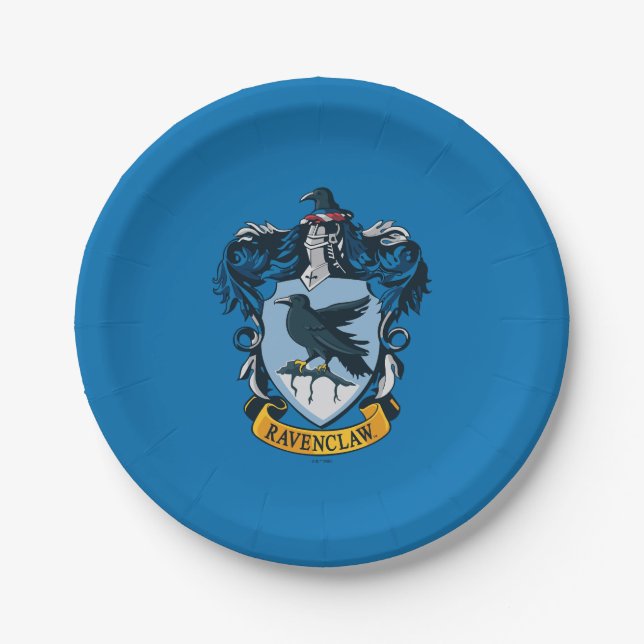 Harry Potter  | Gothic Ravenclaw Crest Paper Plate (Front)