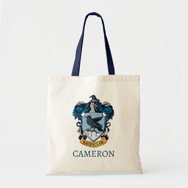 Harry Potter  | Gothic Ravenclaw Crest Tote Bag (Front)