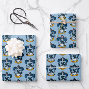 Harry Potter    Gothic Ravenclaw Crest Wrapping Paper Sheet