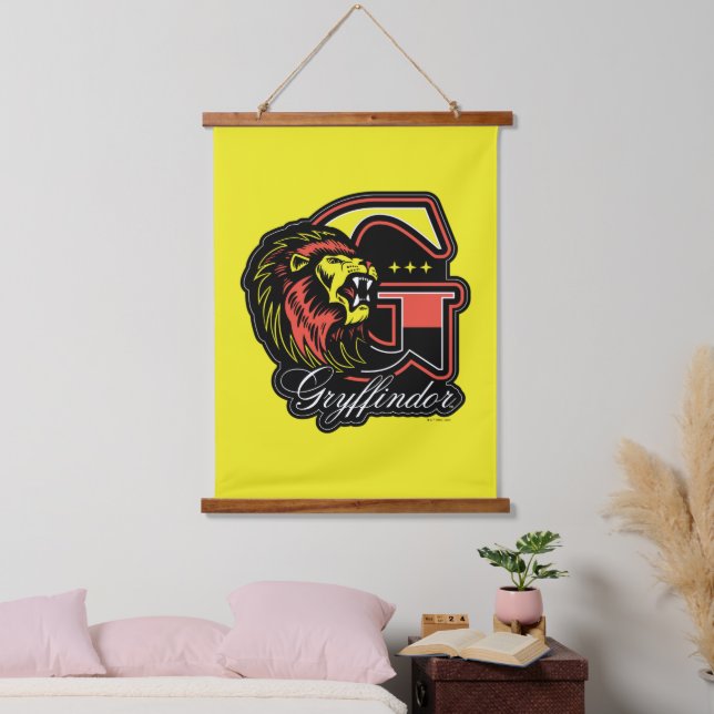 HARRY POTTER™ | GRYFFINDOR™ Athletic Badge Hanging Tapestry (Bedroom)