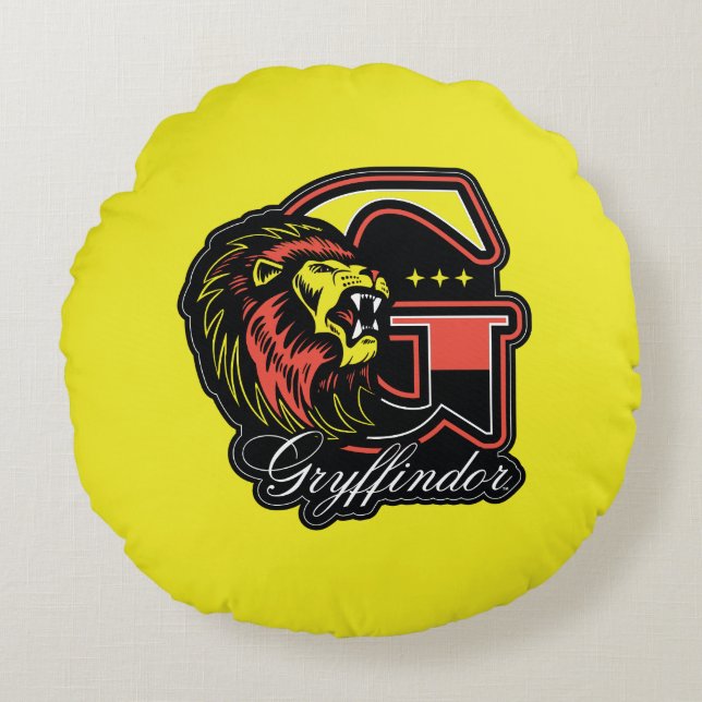HARRY POTTER™ | GRYFFINDOR™ Athletic Badge Round Pillow (Front)