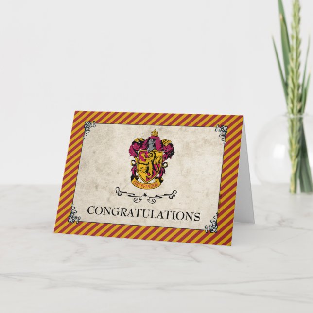 Harry Potter | Gryffindor Congratulations Card (Front)