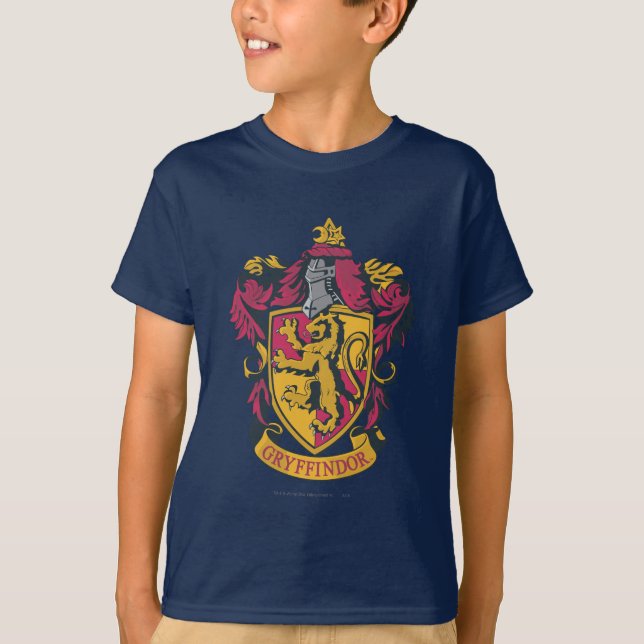 Harry Potter | Gryffindor Crest Gold and Red T-Shirt (Front)
