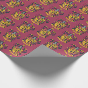 Harry Potter   Gryffindor Crest Gold and Red Wrapping Paper
