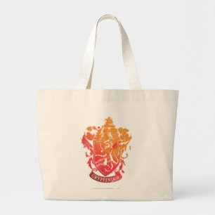 Harry Potter   Gryffindor Crest - Splattered Large Tote Bag