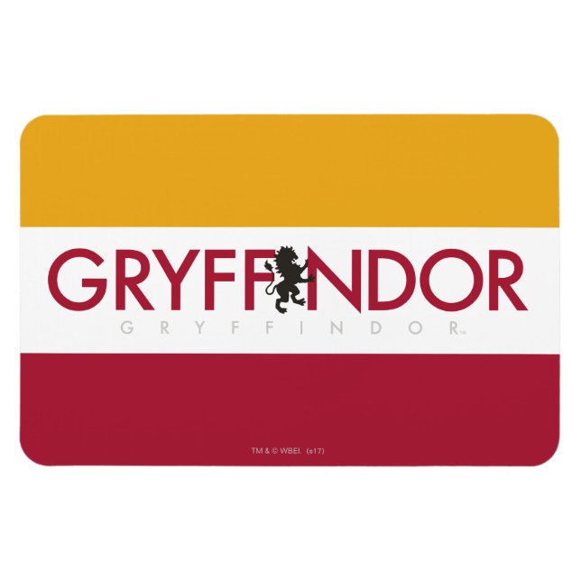 Harry Potter | Gryffindor House Pride Crest Magnet (Horizontal)