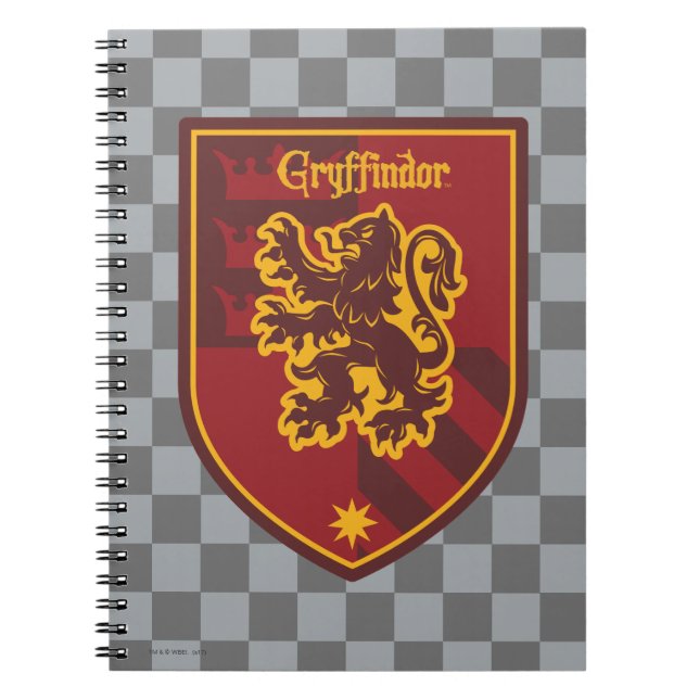 Harry Potter | Gryffindor House Pride Crest Notebook (Front)