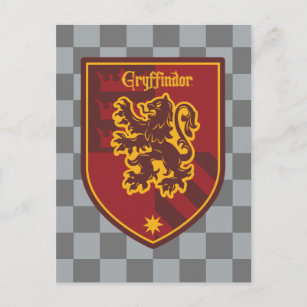 Harry Potter   Gryffindor House Pride Crest Postcard