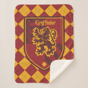 Harry Potter   Gryffindor House Pride Crest Sherpa Blanket