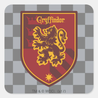 Harry Potter | Gryffindor House Pride Crest Square Sticker