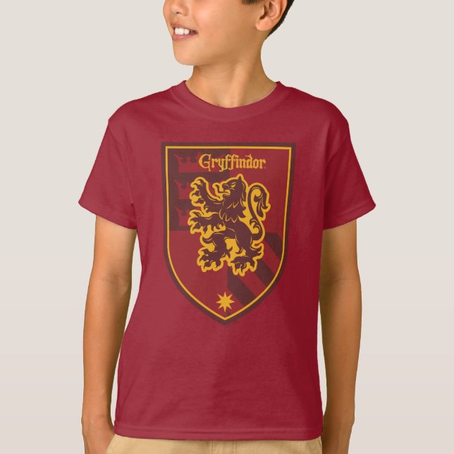 Harry Potter | Gryffindor House Pride Crest T-Shirt (Front)