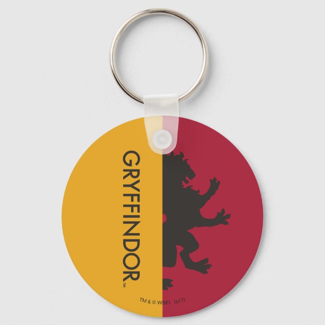 Harry Potter | Gryffindor House Pride Graphic Keychain (Front)