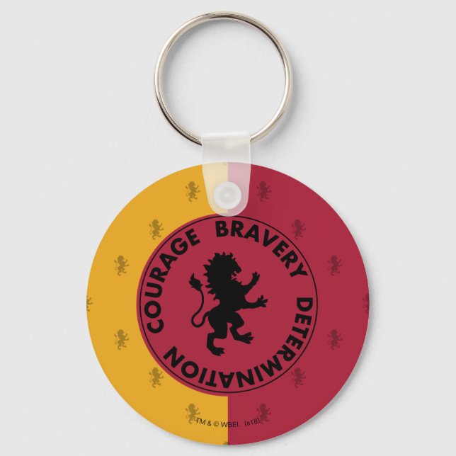 Harry Potter | GRYFFINDOR™ House Traits Graphic Keychain (Front)