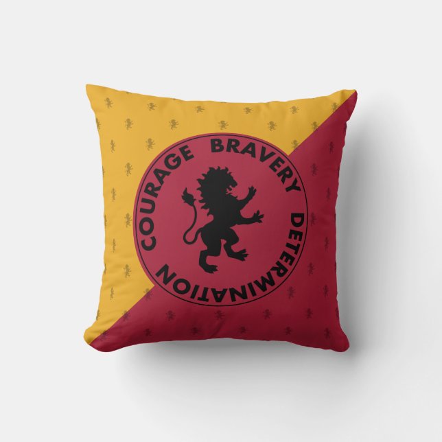 Harry Potter | GRYFFINDOR™ House Traits Graphic Throw Pillow (Front)